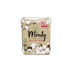 Прокладки женские Monty, Ultra Soft Super Plus, 8 шт, MNT80156 Прокладки женские Monty, Ultra Soft Super Plus, 8 шт, MNT80156