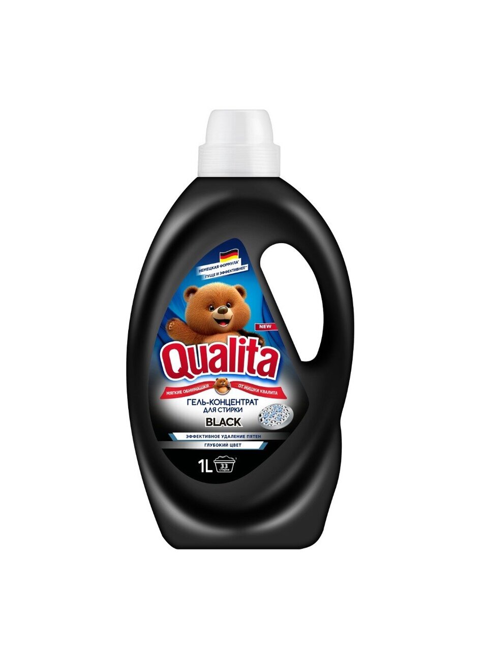 Гель для стирки Qualita, 1 л, для черного белья