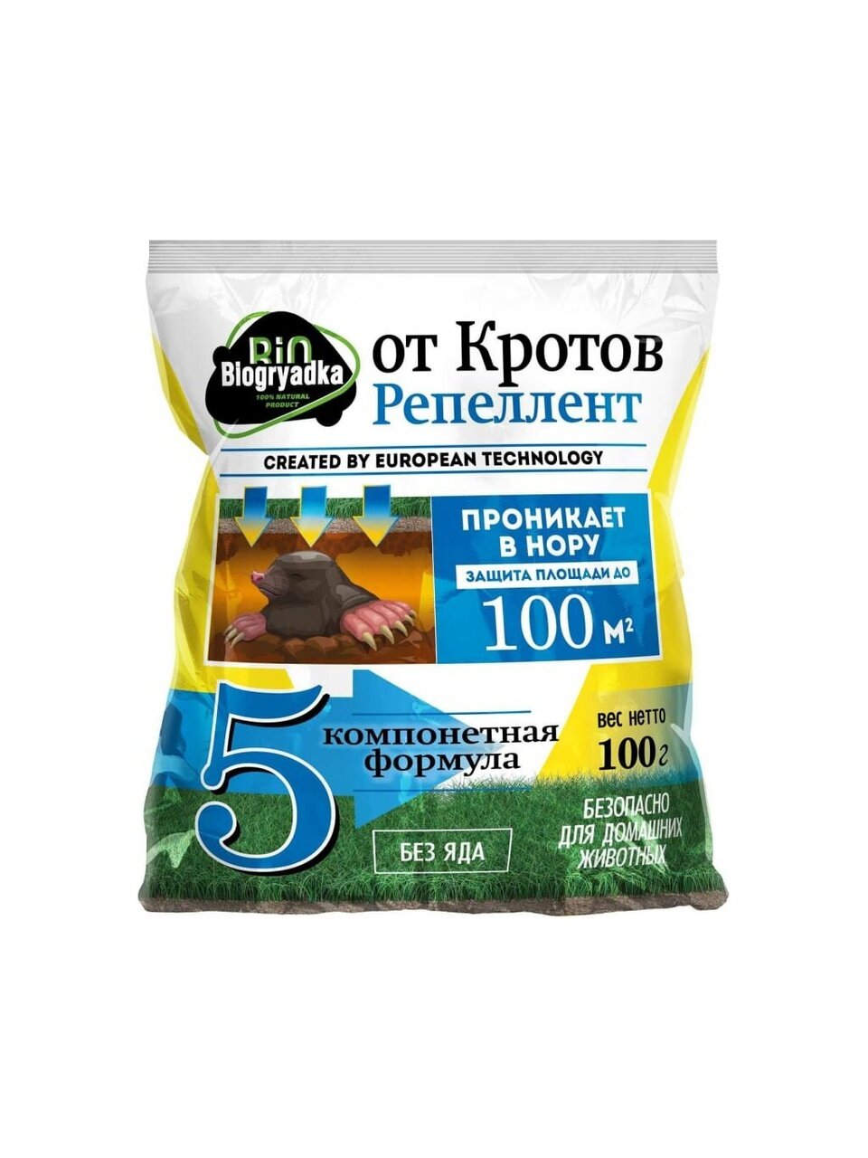 Репеллент Biogryadka, от кротов, 100 г