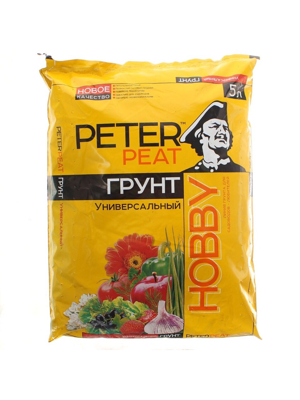 Грунт Hobby, универсальный, 5 л, Peter Peat