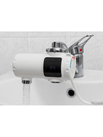Водонагреватель электрический, проточный, Unipump, BEF-019A, до +60 °C, съемный, 3 кВт