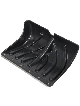 Лопата для снега пластик, с оцинкованной планкой, 500х375 мм, без черенка, тулейка 32 мм, Инструм-Агро, Домбай, 100180