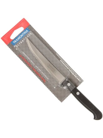 Нож кухонный Tramontina, Ultracorte, для стейка, нержавеющая сталь, 12.5 см, рукоятка пластик, 23854/105-TR