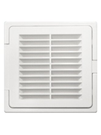 Решетка вентиляционная пластик, 200х300 мм, с сеткой, с дверцей, Viento, 2030ЛР