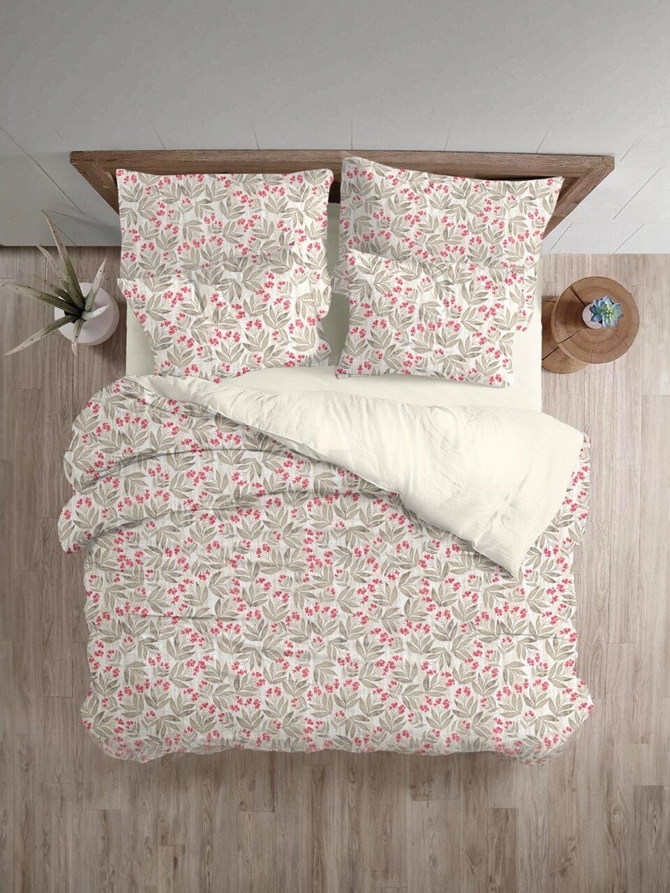 Постельное белье 2-спальное, простыня 200х220 см, 2 наволочки 50х70 см, пододеяльник 180х215 см, Волшебная ночь, перкаль, коллекция Эко Стиль, Clema