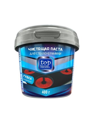 Чистящее средство для стеклокерамики, Top House, паста, 400 г
