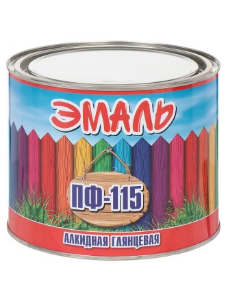 Эмаль Zabor, ПФ-115, алкидная, глянцевая, белая, 1.8 кг