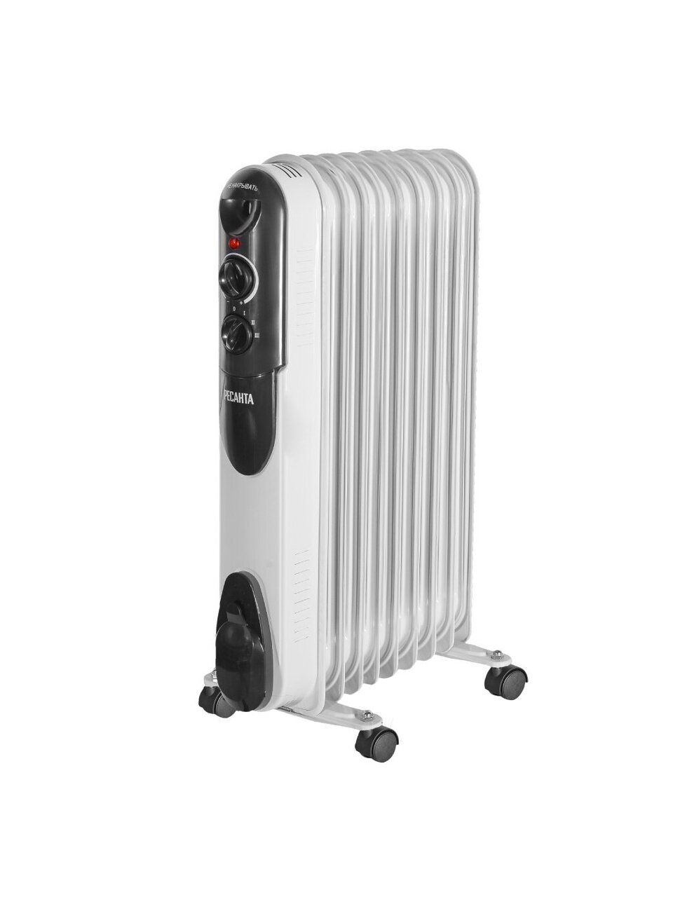 Радиатор масляный Ресанта, ОМПТ- 9Н, 9 секций, напольный, 2 кВт, 30 м2, 67/3/4