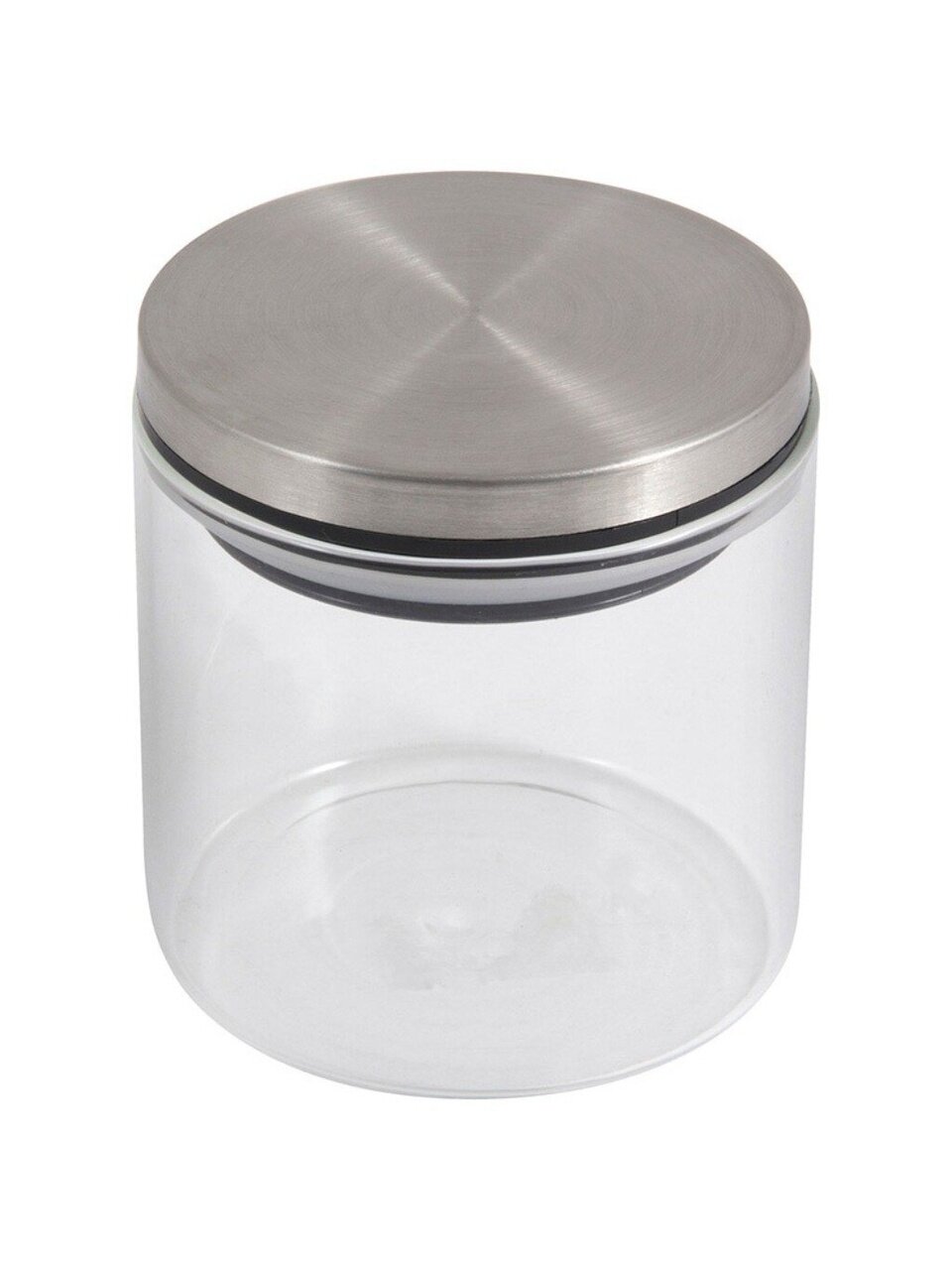 Банка для сыпучих продуктов, стекло, 0.3 л, 8.7х8.7х7.8 см, с крышкой, Mallony, Oceano, 004458