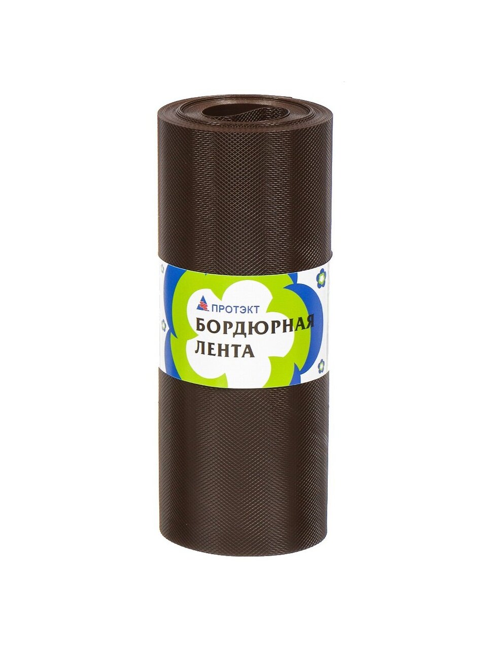 Лента бордюрная для газонов, пластмасса, 30х900 см, прямая, коричневая, Протэкт, БЛ-30/9
