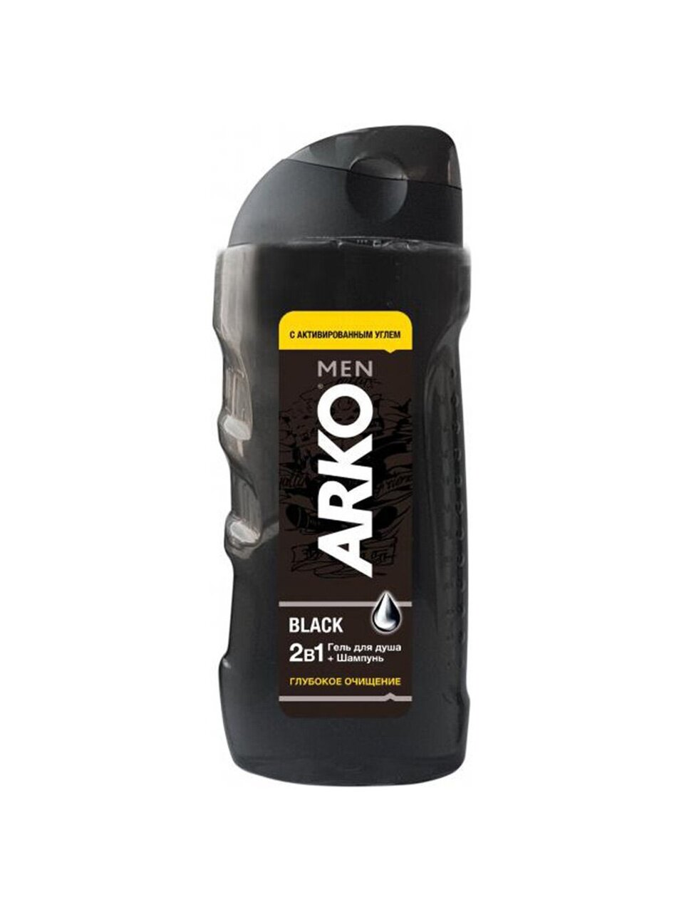 Гель для душа и шампунь Arko Men, Black 2в1, для мужчин, 260 мл