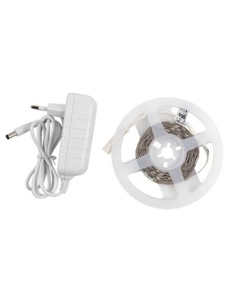 Лента светодиодная SMD 5050, 30 светодиодов/метр, 12 В, 7.2 Вт, IP20, 3 м, готовый комплект, адаптер, General Lighting Systems, 30LED/м-7.2BT/м-12B-IP20-6K, 502021