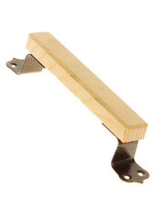 Ручка-скоба мебельная Секрет-Киров, РСД-150, 3018, с деревянной накладкой, 200х32х22мм