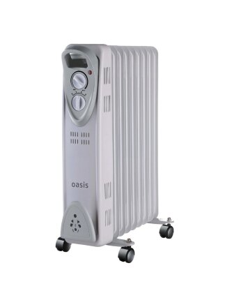 Радиатор Oasis, 9 секций, напольный, 2 кВт, 20 м2, US-20