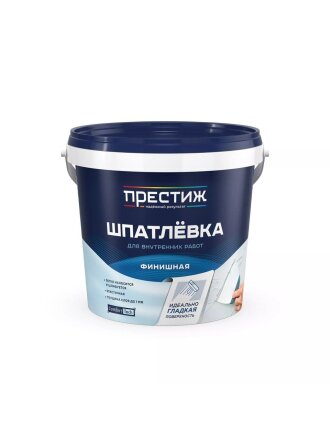 Шпатлевка Престиж, акриловая, финишная, белая, 1.5 кг
