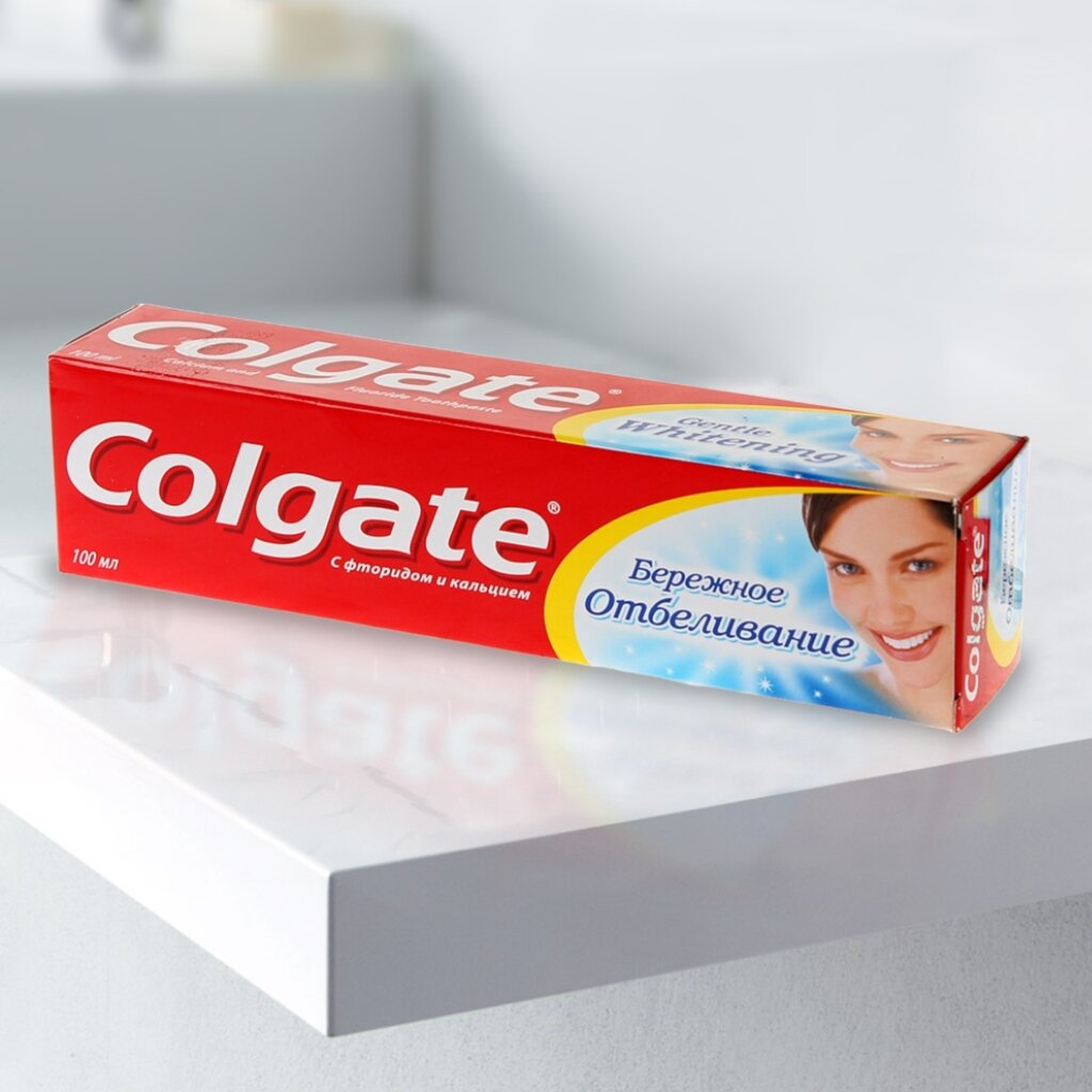 Зубная паста Colgate, Бережное отбеливание, 100 мл