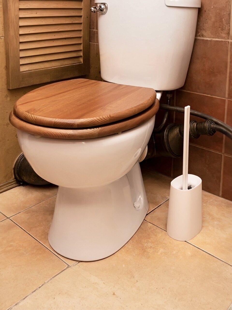 Ерш для туалета Idea, Делит, напольный, полипропилен, белый, М 5028