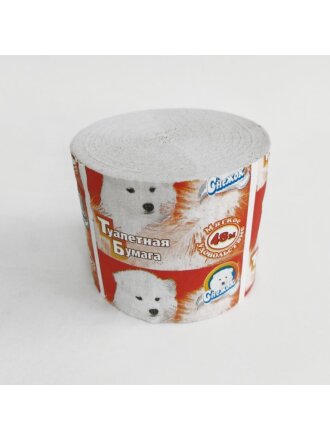 Туалетная бумага Снежок, 1 слой, 48 м, белая