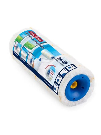 Валик малярный Акор, Профи Бело-зеленый микс, микрофибра, 240 мм, 242 48 024