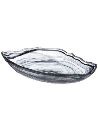 Блюдо стекло, овальное, 15.5х28 см, Murano, Bronco, 336-191