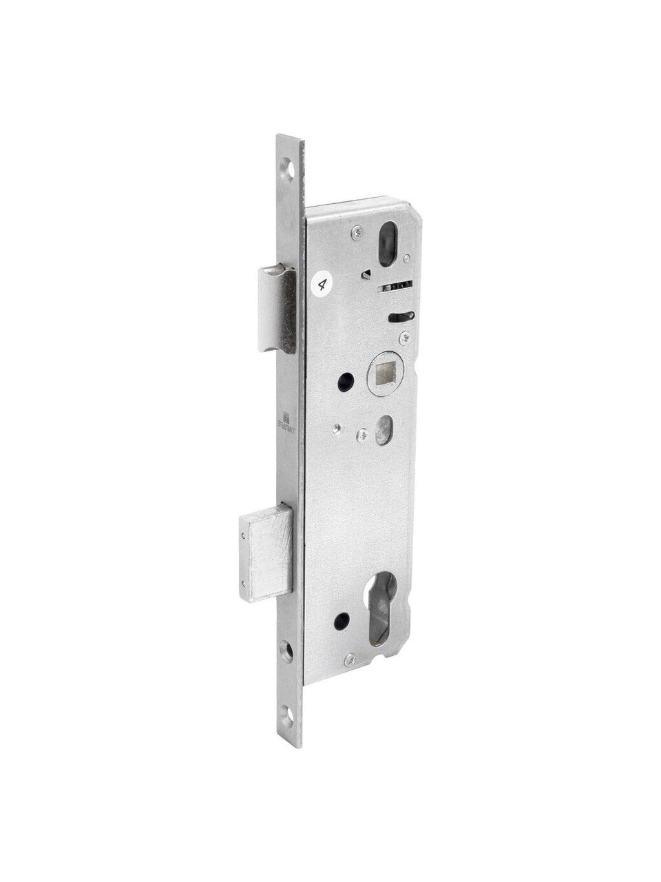 Замок врезной Булат, ЗВ 4-1.35.92.16.08, 15877, без ручки, цилиндровый, для узкопрофильных дверей, хром