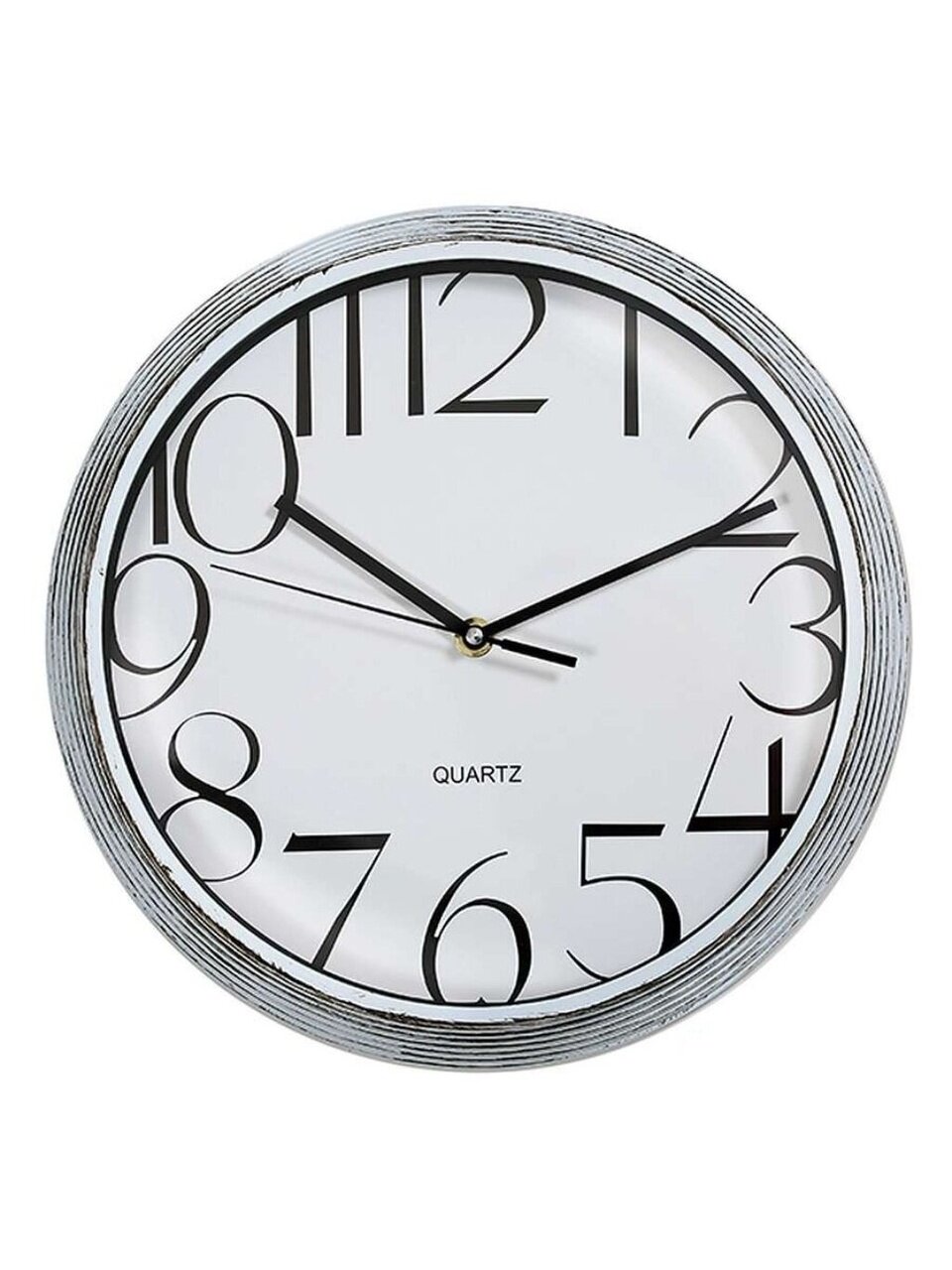 Часы настенные, 30.5х30.5х4.6 см, круглые, пластик, серые, KSQ7275B