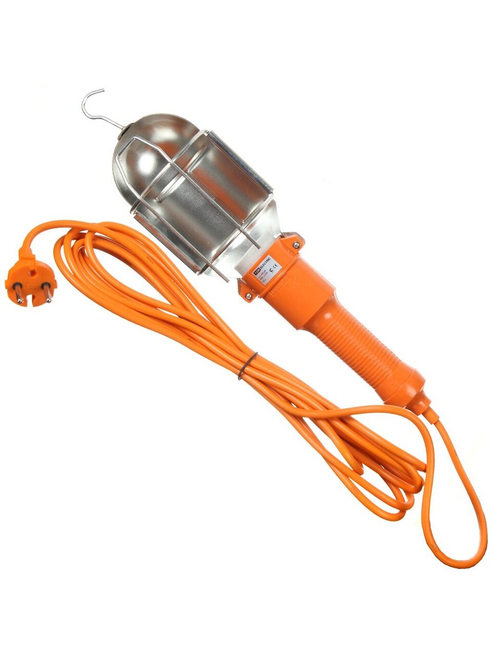 Светильник переносной 5 м, круглая вилка, 2Р, оранжевый, TDM Electric, УП-2Р, SQ0306-0004