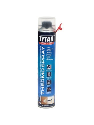 Пена-утеплитель Tytan, Thermospray, профессиональная, 870 мл, всесезонная, 15157