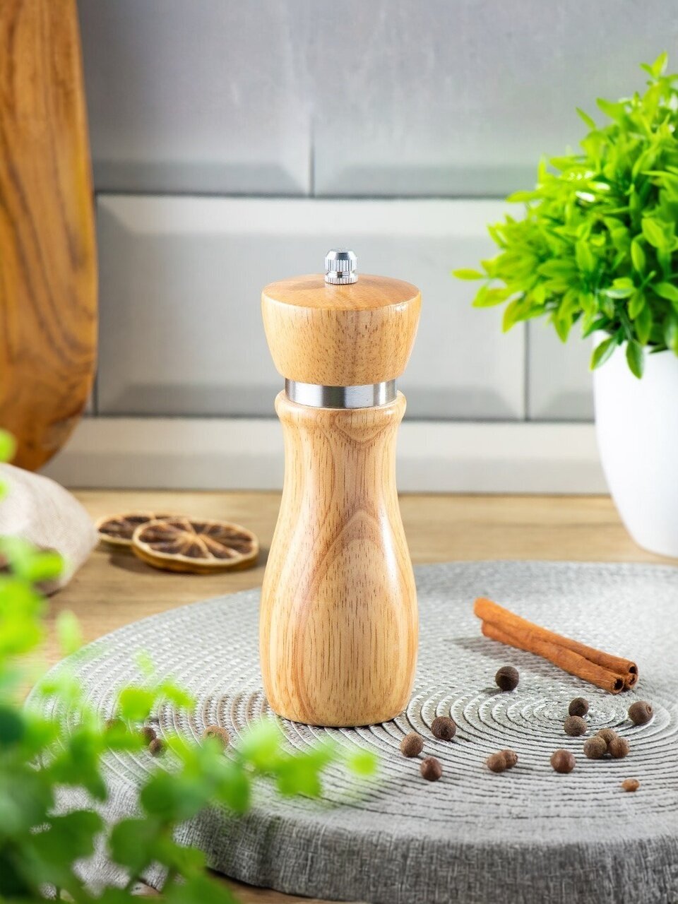 Мельница для специй дерево, 16 см, 5 см, Y4-7667