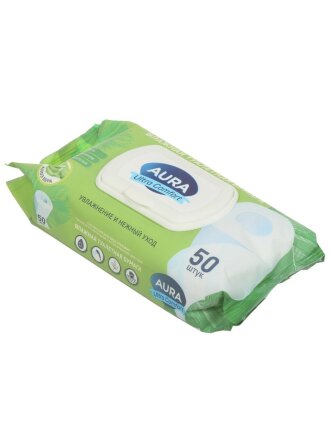 Туалетная бумага влажная Aura, Ultra Comfort, 50 шт