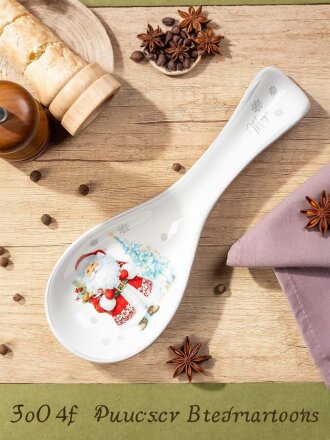 Подставка для ложки, доломит, 9х24.7 см, Daniks, Снежные забавы