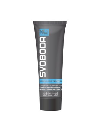 Крем для бритья, Svoboda Men Care, для чувствительной кожи, 75 мл, 1144359