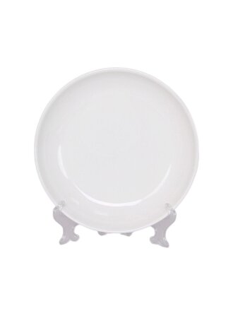 Тарелка суповая, фарфор, 18 см, Киргизия, круглая, Белье Соната, 1059012