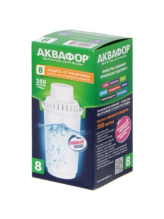 Картридж для фильтра-кувшина Аквафор, В8, защита от ржавчины