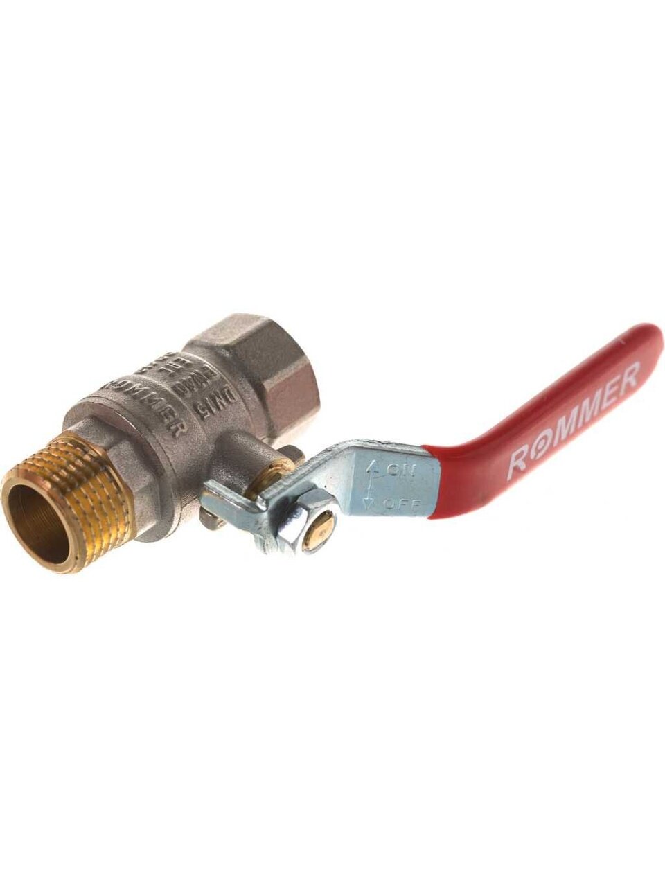 Кран для воды, 1/2'', г-ш, ручка, Rommer