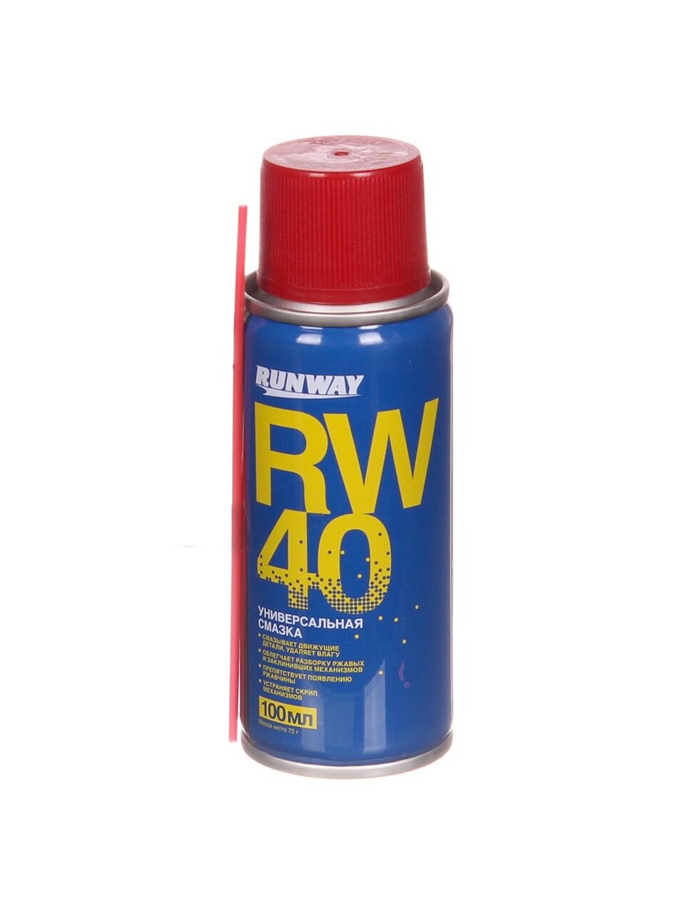 Смазка автомобильная универсальная, Runway, RW-40, 100 мл, аэрозоль, RW6094