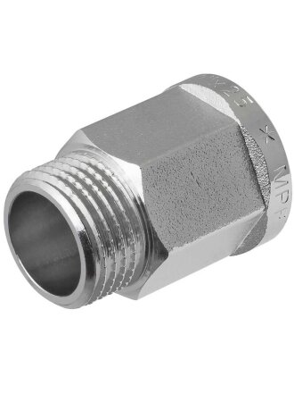 Удлинитель 1/2'', г-ш, никель, латунь, 25 мм, шестигранный, MasterProf