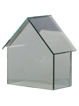 Фигурка декоративная стекло, Домик, 16.5х9.5х17 см, с подсветкой, Y6-10686