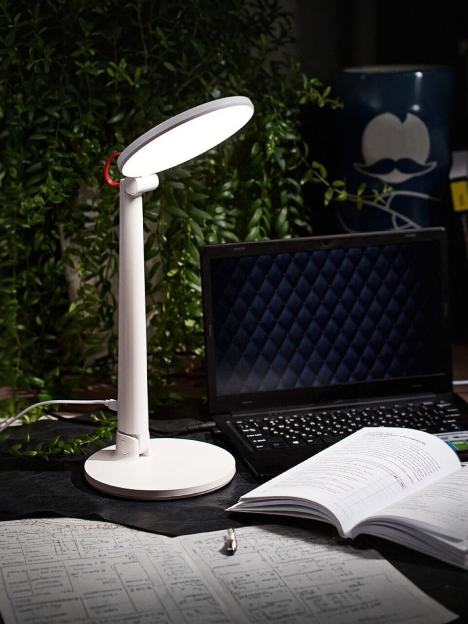 Светильник настольный 3 ступени, заряжаемый, белый, Rexant, Click Pro, 609-007, на основании