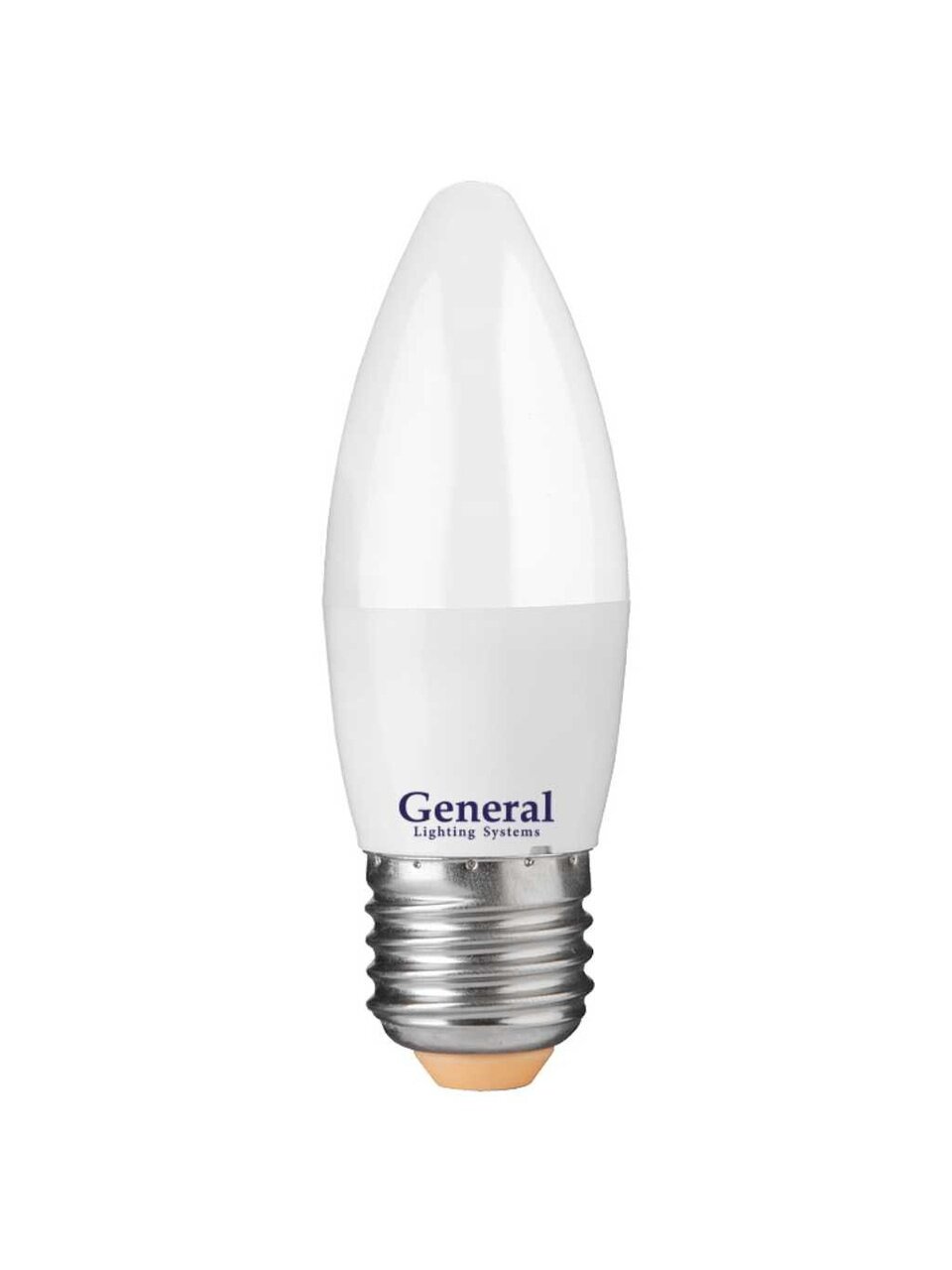 Лампа светодиодная E27, 12 Вт, 230 В, свеча, 2700 К, теплый белый свет, General Lighting Systems, GLDEN-CF, CF, 661092