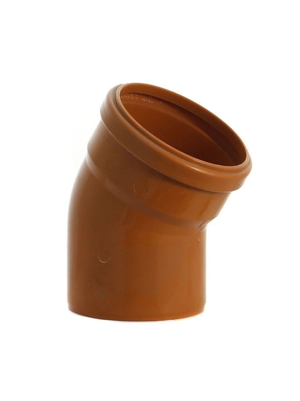 Уголок канализационный 110 мм, 30 °, РосТурПласт, наружный, рыжий, 36656