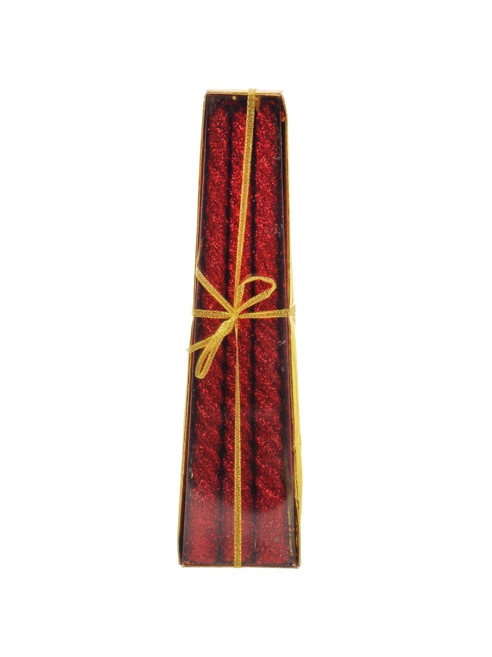 Свеча декоративная, 25 см, 3 шт, красная, воск, A330086