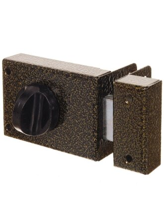 Замок накладной дверной, Омега, 3Н1, 00-00000619, бронза