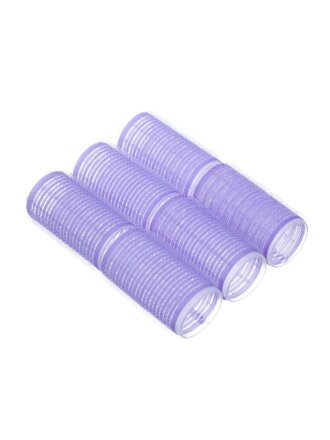 Бигуди 6х3 см, 6 шт, пластик, 2 цвета, 323-023