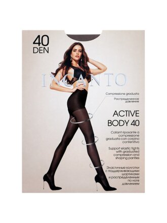 Колготки Incanto, Active Body, 40 DEN, р. 3, daino/загар, с уплотненными шортиками и укрепленным мыском