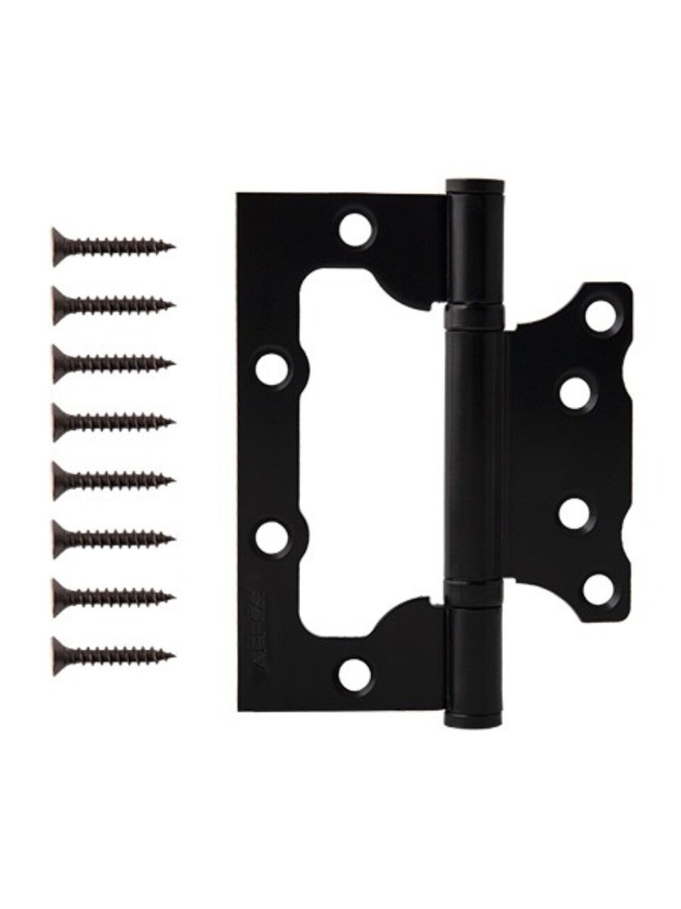 Петля накладная для деревянных дверей, Apecs, 100х75х2.5 мм, B2-Steel-BLM, 30751, черный матовая