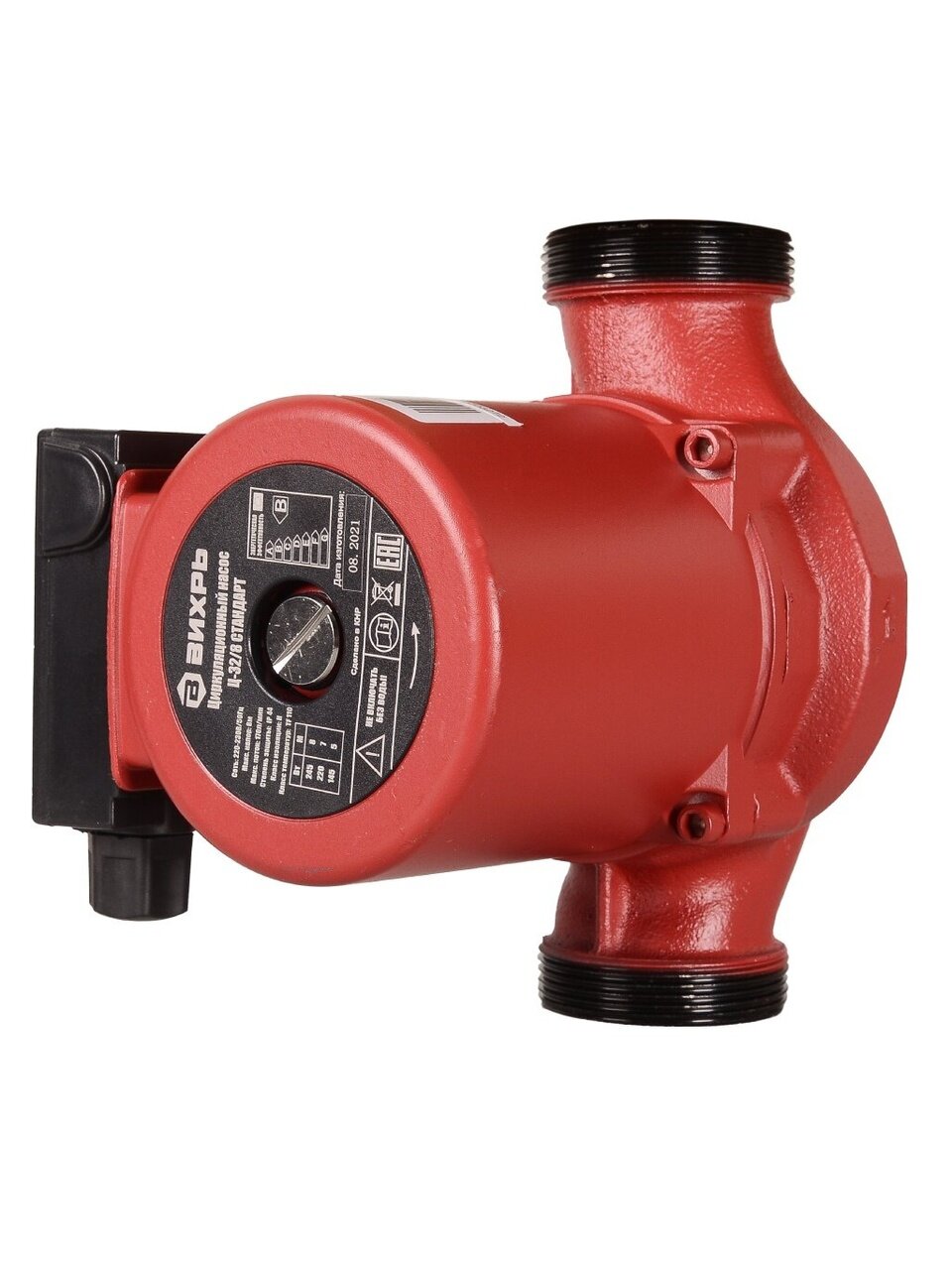 Насос циркуляционный, Вихрь, 1 1/4 '', 245 Вт, максимальный напор 8 м, 7.8 м³/ч, Стандарт Ц-32/8