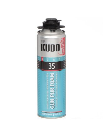 Пена монтажная KUDO, Home 35, профессиональная, 35 л, 650 мл, всесезонная, KUPHP06U35