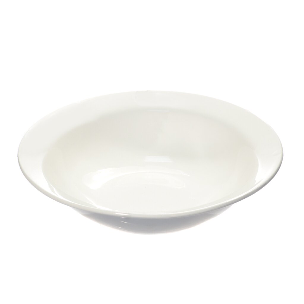 Тарелка суповая, керамика, 17.5 см, круглая, Белая, Кубаньфарфор
