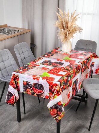 Скатерть Silvano, 1.1х1.4 м, ПВХ на нетканой основе, 8662